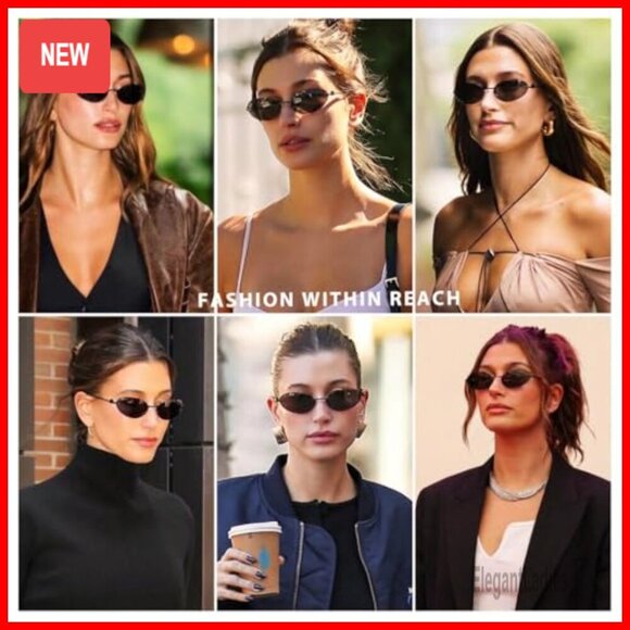 Y2K Oval Sunglasses UV400 Protection Metal Frame Unisex Retro Style main image 7